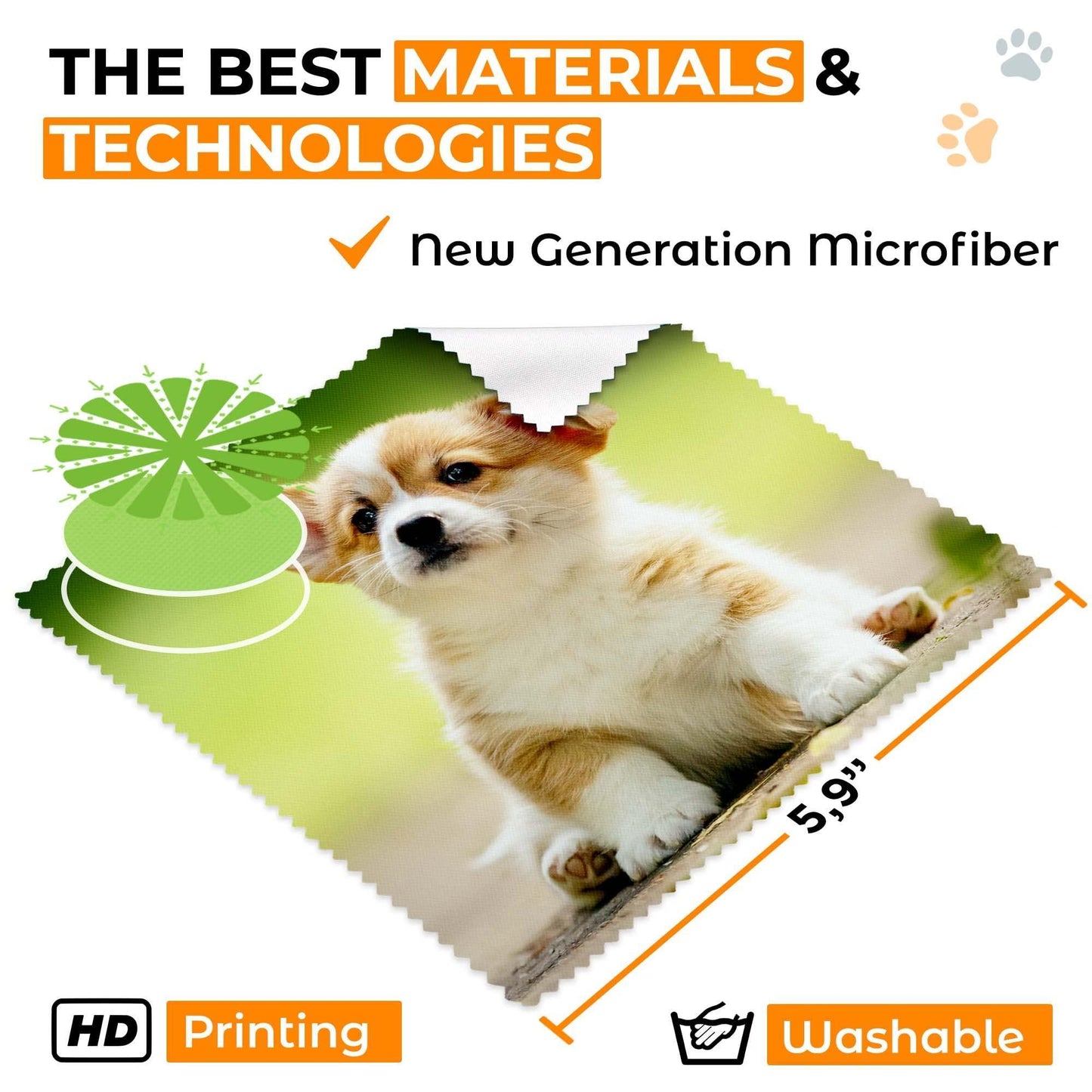 Microfiber Cleaning Cloth for Glasses   Eyeglass Cleaning Cloth   Lens