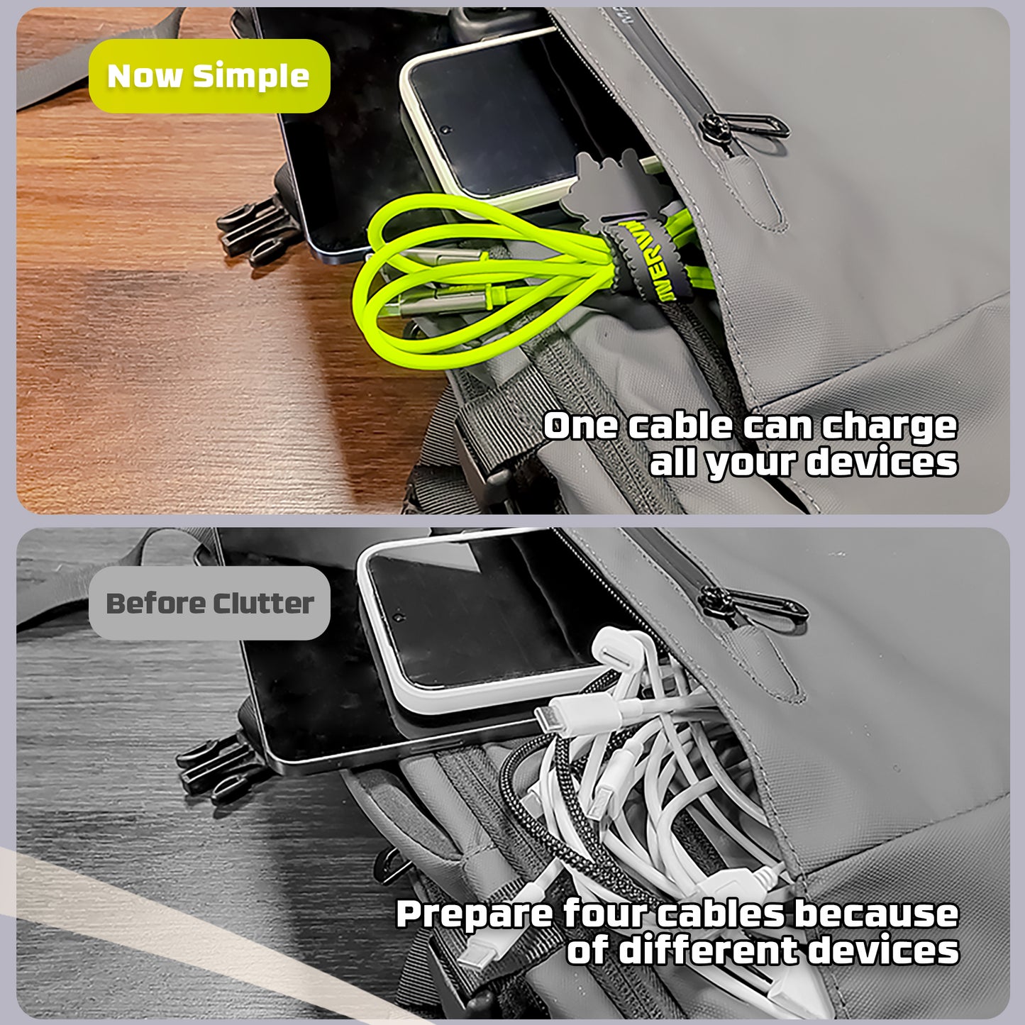 US-PWC240 Universal 4-in-1 Charging Cable